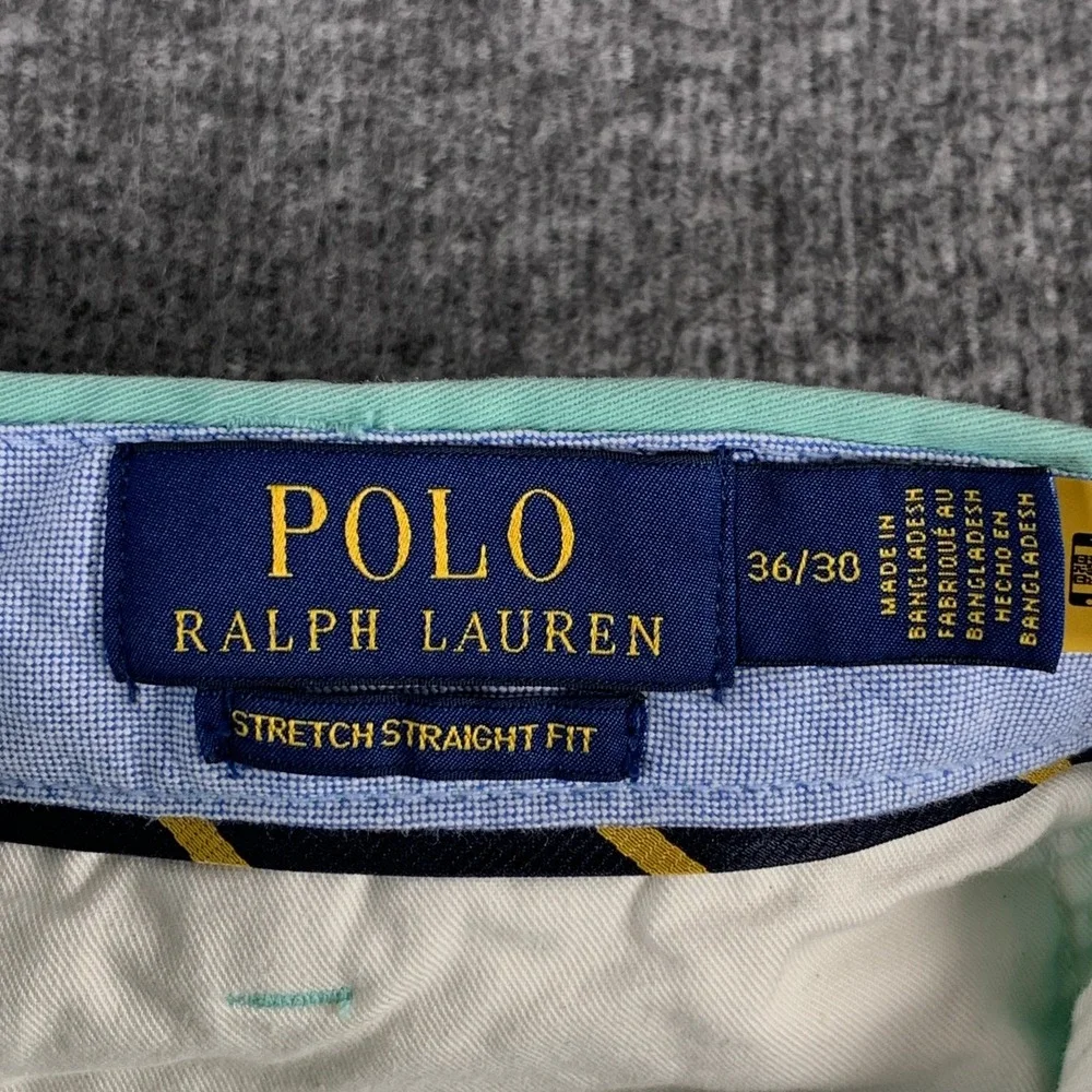 Polo Ralph Lauren Embroidered Pants Men 36x30 Marlin Fish Stretch Chino Nautical